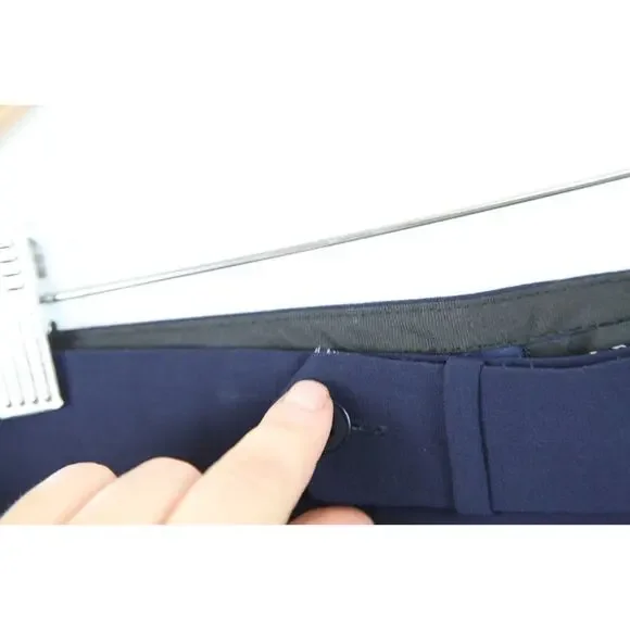 Ralph Lauren Black Label Vintage Navy Blue Dress Pants Size 10 Vintage 90s Wool - Picture 4 of 10